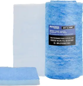 Master Airbrush 840234515075 Elite Paint Spray Booth Exhaust Filter Roll 24 Inch X 100ft - 18 Gram