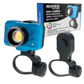 Master Airbrush 840234517796 Elite Rechargeable Spray Gun Mount Color Match Light 500 Lumen Led C