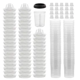 Master Airbrush 848849080094 Paint System Mps Disposable Spray Gun Cup Liners And Lid