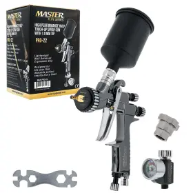 Master Airbrush 848849080483 Pro 22 Series High-performance Hvlp Touch Up Spray Gun With 1.0mm Tip