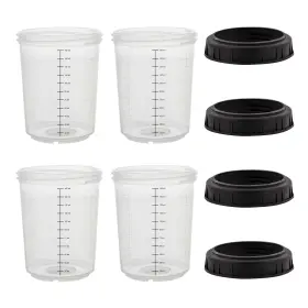 Mps-16104 Master Airbrush Paint System Mps 4 Pack Set Of Mini Size 6 Ounce 180ml Hard Cups An