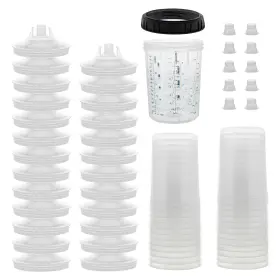 Mps-16800-25 Master Airbrush Paint System Mps Disposable Spray Gun Cup Liners And Lid