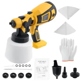 Cris10 Maxpeedingrods Electric Hvlp Paint Sprayer Gun 200w 5 Nozzles 18000rpm Adjustable Flow Diy