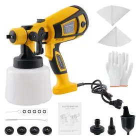 Maxpeedingrods P9rs7a Dc Plug-in Electric Paint Sprayer 600w-850w 4 Nozzles Hvlp Spray Gun Adjustable