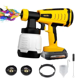 Mayoki 739608069361 Mellif Cordless Hvlp Paint Sprayer Gun Compatible With Dewalt 20v Max Battery
