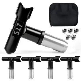 Pqdh001 Meat Pie King 5pcs Airless Paint Sprayer Tips Reversible Nozzles Kit