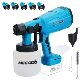 Wdp50b Mee Goo Paint Sprayer Electric Spray Gun-200w High Power 5 Nozzle Sizes Compati