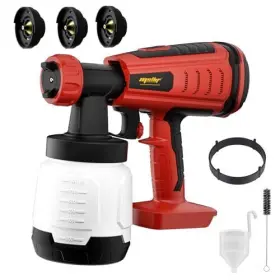 Mfpsr003 Mellif Cordless Paint Sprayer Upgraded Hvlp Brushless Spray Gun Compatible With
