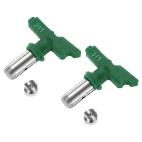 Metallixity 649603669520 2 Set Reversible Spray Tips For Airless Sprayer 311 Paint Nozzle Green