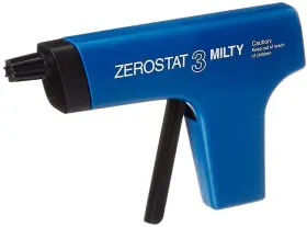 Milty 827165669541 5036694022153 Zerostat 3 Anti-static Gun Blue