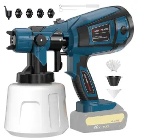 Mirrorzone 730968184749 Cordless Paint Sprayer For Dewalt 20v Max Battery Electric Spray Gun Wi