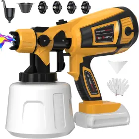 Cn-6000dc Mirrorzone Cordless Paint Sprayer For Dewalt 20v Max Battery Not Included