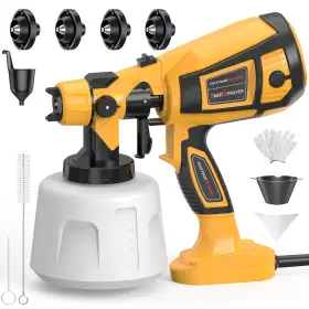 Cn-6000p Mirrorzone Paint Sprayer 1000w High Power Electric Spray Gun Xxl Gold