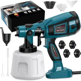 1000w Mirrorzone Pekg1 Paint Sprayer High Power Electric Spray Gun With Adjustable