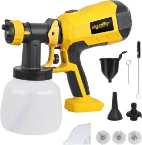 Morclin 114129822518 Cordless Paint Sprayer Compatible With Dewalt 20v Max Battery Handheld Hvlp