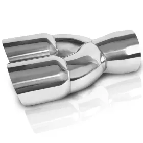Mupera 756594503716 3 Inch Inlet Dual Exhaust Tip Outlet 9.5 Long Weld-on Sta
