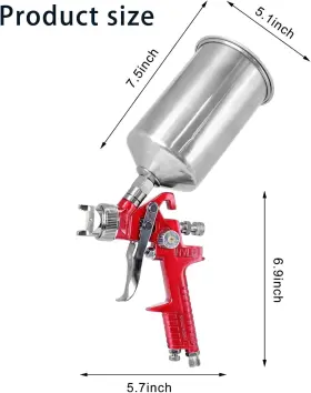 Nf-001 Nefepho Profesional Pistola De Pintura Hvlp Automotriz Para Casa Autos 1.4mm 1.7mm 2.0mm