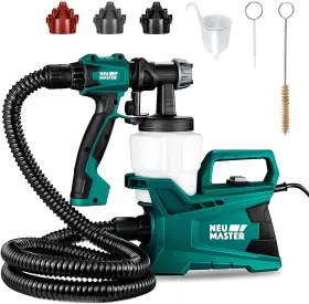 12rtgwesgws Neu Master Maquina Electrica Pistola Pulverizador De Pintura Para Casa Gabinetes Pared Kit