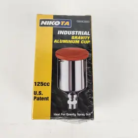 35072 Nikota Industrial Gravity Aluminum Cup 125cc Item No.35072 New Sealed Lot Of 3