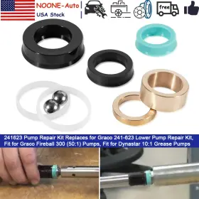 Noqp1644 No-auto 241623 Pump Repair Kit For Graco Fireball 300 50 1 Pumps And Dynastar 10