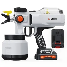 Nouno 008678757875 Lefondat Cordless Airless Paint Sprayer With Batteries - Gray