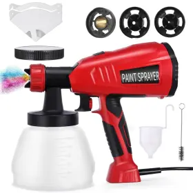 Onlyelax 755672664264 Paint Sprayer Hvlp Spray Gun With 3 Nozzle 1300ml Electric Pa