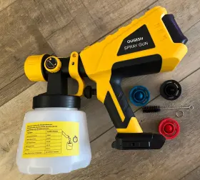 Jho9z Ougesh Cordless Paint Sprayer For Dewalt 20v Battery Not Inc Electric Hvlp Spray