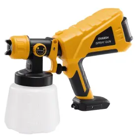 Oug011 Ougesh Cordless Paint Sprayer For Dewalt 20v Battery Airless Electric Hvlp Spray Pai