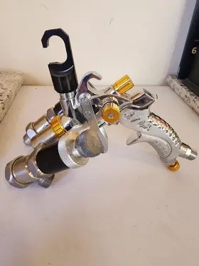 Lms-2-14 Paasche Dual Head Spray Gun For Silvering Chroming And Fluid