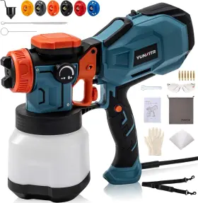 Paint Sprayer 445013530534 1200w Hvlp High Efficiency Electric Spray Gun With 6 Nozzle