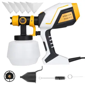 Paintmax 737547595552 Electric Paint Sprayer Hvlp Spray Painting Gun Handheld Painter With Different