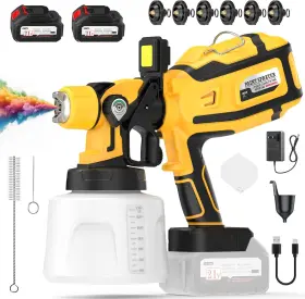 700w Pemmkore 768913756550 Paint Sprayer High Power Cordless Electric Spray Gun With 1400ml 47