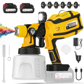Pqq02 Pemmkore Paint Sprayer Cordless Gun 700w High-power Motor For Stable And Clog-fre