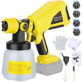 Jndw-sg06 Philophca Cordless Paint Sprayer Compatible With Dewalt 20v Battery Hvlp Spr... Fast Ship