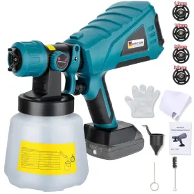 Jnmt-sg06 Philophca Cordless Paint Sprayer Compatible With Makita 18v Battery Hvlp Spray G