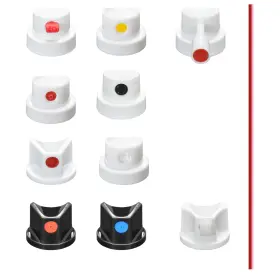 Us-spray-10-0423 Pingara Universal Spray Paint Nozzle Tips Kit 10 Assorted Caps For Cans -