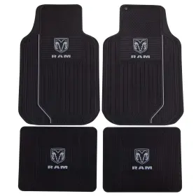 008854z04 Plasticolor 001599r25 001262r25 4pc Ram Elite Series Gray Logo Floor Mats
