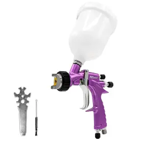 Ls40 Pntgreen Hvlp Spray Gun Paint Guns With 1.3mm Nozzle And 600ml Capacity C