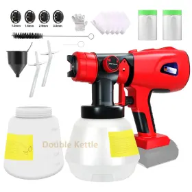 Yx-sg05-mil Pofgvtwny Paint Sprayer For Milwaukee 18v Battery Hvlp Spray Gun With Copper Nozz