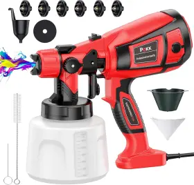 Ps02 Pokk Paint Sprayer 850w Hvlp Electric Spray Gun 6 Copper Nozzles And 3 S Ps02 Pokk Paint Sprayer 850w Hvlp Electric Spray Gun 6 Copper Nozzles And 3 S