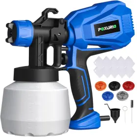 900w Poxurio 704090278799 Paint Sprayer Electric With 5 Nozzles And 3 Patterns 120