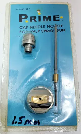 Ncn15 Prime 1.5 Mm Tip Size Cap Needle Nozzle Kit For Hvlp Air Spray Gun Paint Sprayer