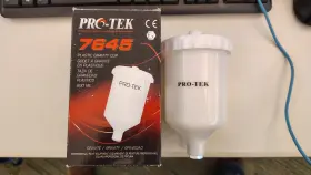 7645 Pro-tek Plastic Gravity Cup 600 Ml Professional Paint Equipment Protek New