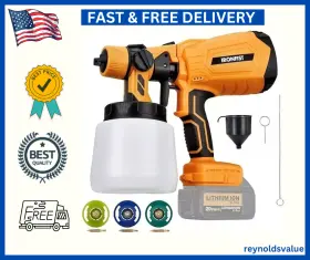 Production 445024122186 Cordless Paint Sprayer For Dewalt 20v Battery Brushless Hvlp Electric Gun