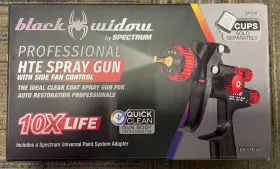 56153 Professional 193175542380 Black Widow Hte Spray Gun With Side Fan Control -