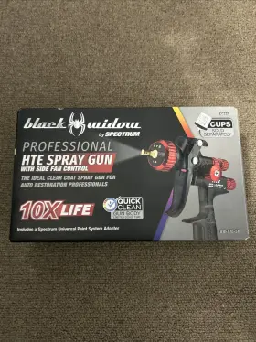 56153 Professional Spectrum Black Widow Hte Spray Gun Bw-hte-sf #56153 Brand New 56153 Professional Spectrum Black Widow Hte Spray Gun Bw-hte-sf #56153 Brand New
