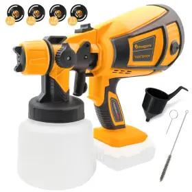 Psogpone 717225621407 Cordless Paint Sprayer For Dewalt 20v Battery 30000rpm Hvlp Spray Gun W