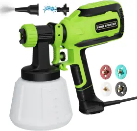700w Pulendy Pl42 Paint-sprayer Hvlp Spray Gun With Cleaning And Blowing Joints 4 Nozzle Size