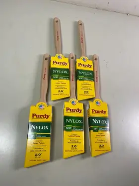 144100220 Purdy Nylox Glide 2 Inch Paint Brush For Latex Paints 5 Pack