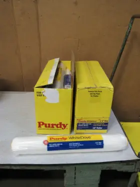 144670183 Purdy New Lot Of 15 White Dove Paint Roller 18 Inch L 1/2 Nap